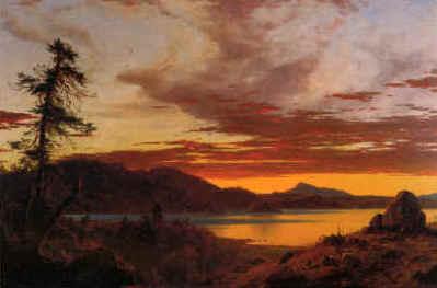 Frederick Edwin Church Sunset Sweden oil painting art